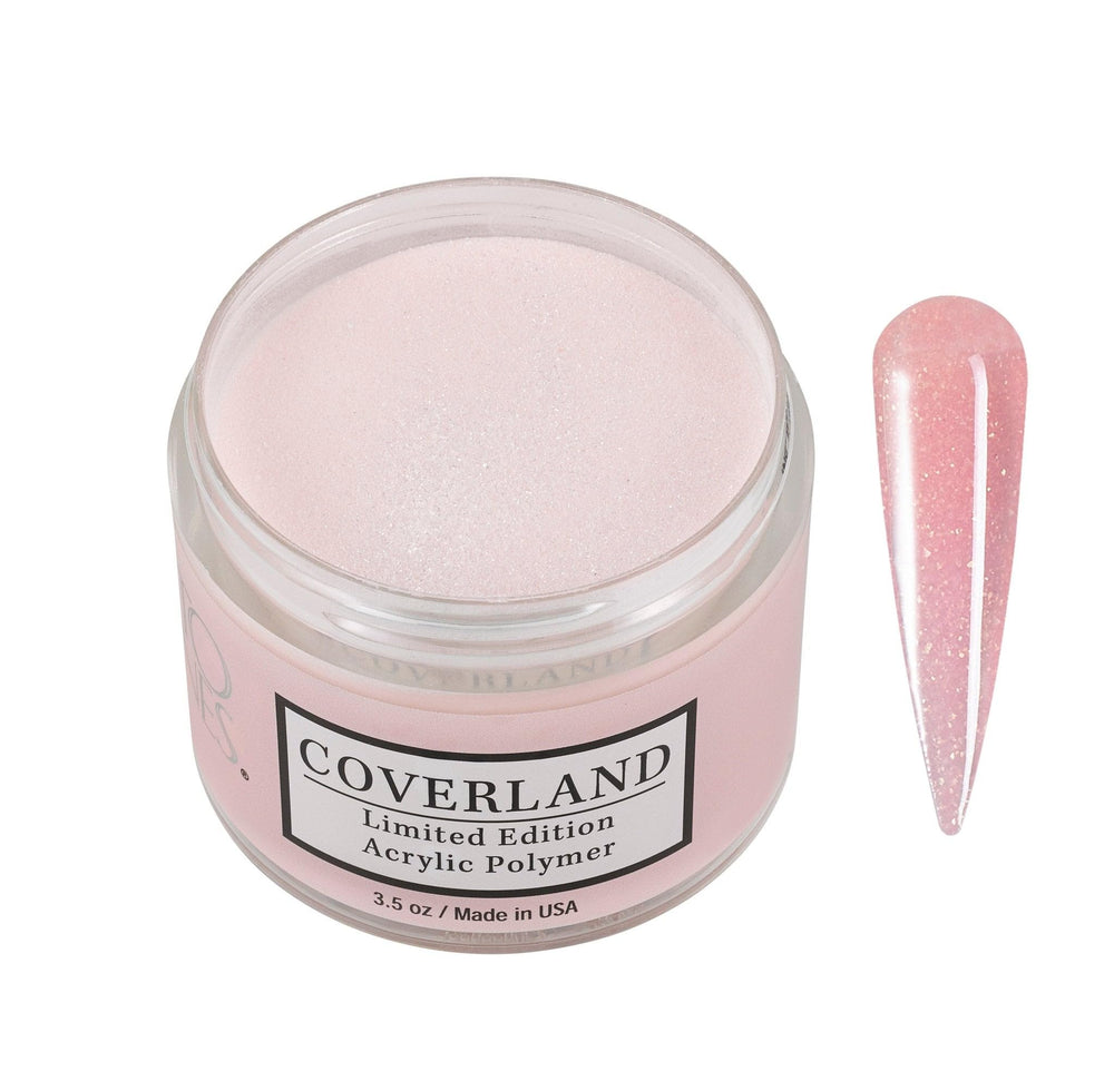 TONES Coverland Im the Boss bottle pour shows premium acrylic powder for bold nails