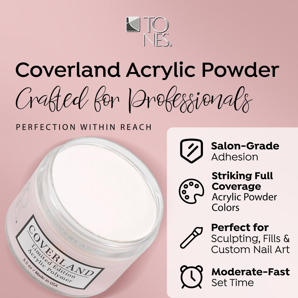 TONES Coverland Light White nail art style with durable even color