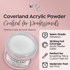 TONES Coverland Moonlit nails on display with bold color and smooth finish.