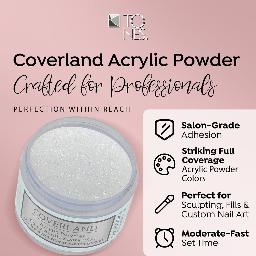 TONES Coverland nail art application demonstrates smooth, even coverage