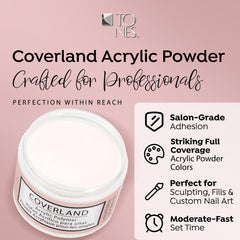 TONES Coverland Perfect White bubble-free finish for glossy, long-lasting nails