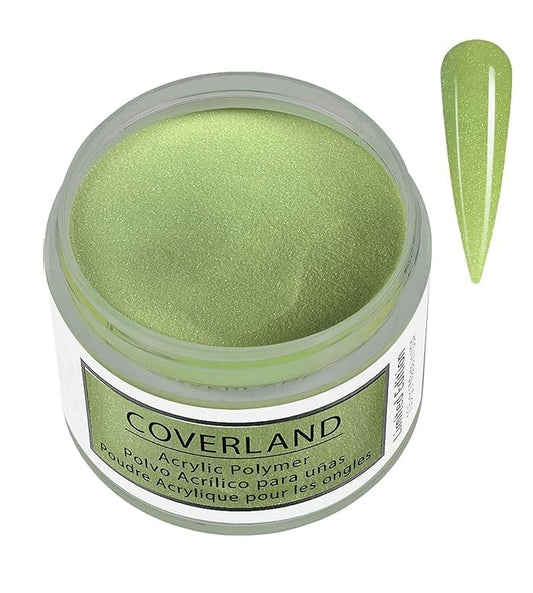 TONES Coverland Sour Apple acrylic powder pour showing smooth texture for precise application