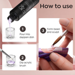 16-ounce bottle supports professional salon-quality nail work.