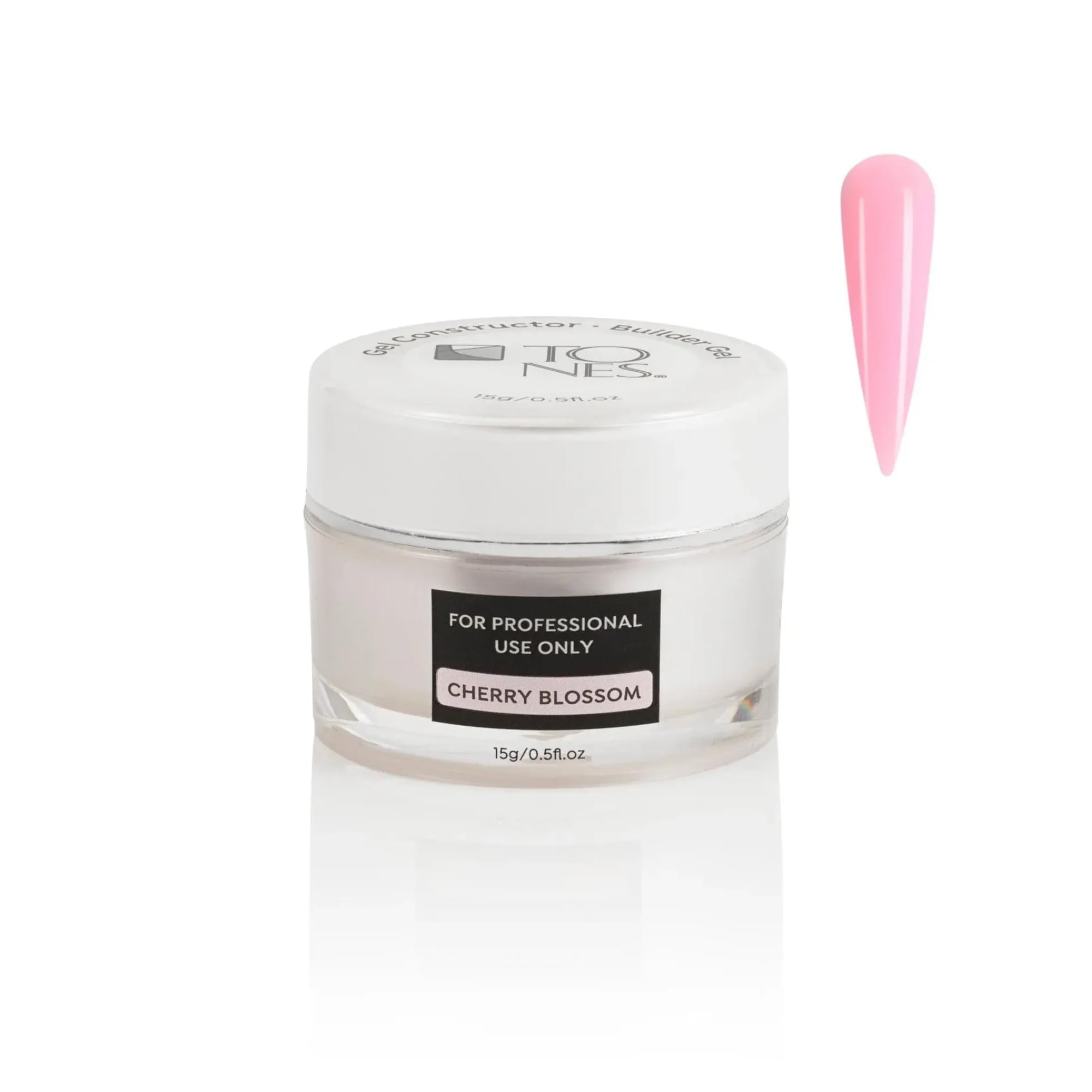 TONES Cherry Blossom gel bottle ready for flawless nail extensions