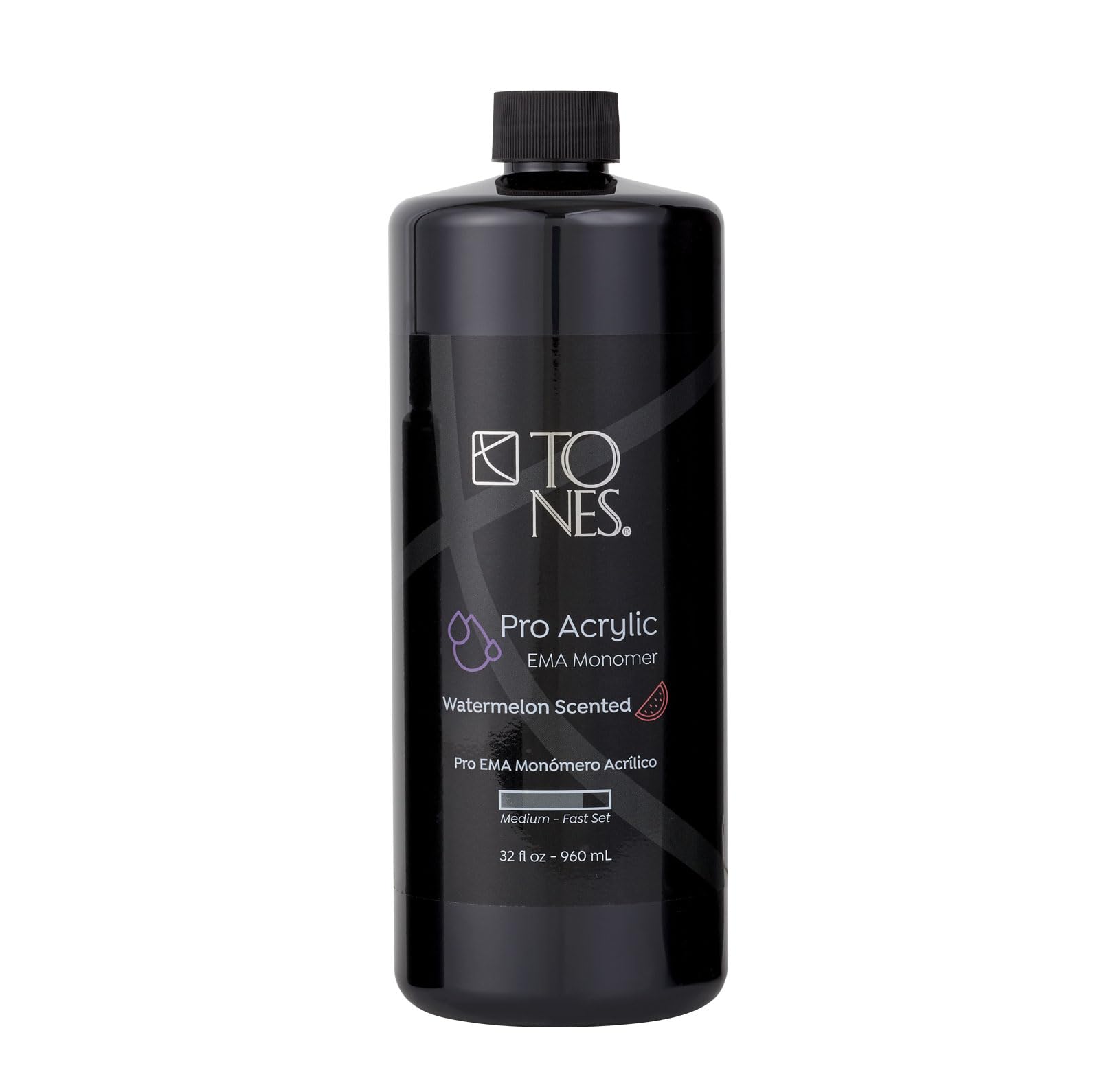TONES Watermelon EMA Monomer bottle neutralizes odors during nail services