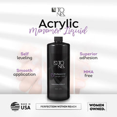 TONES Watermelon Scented EMA Monomer trusted by pros for long-lasting wear.