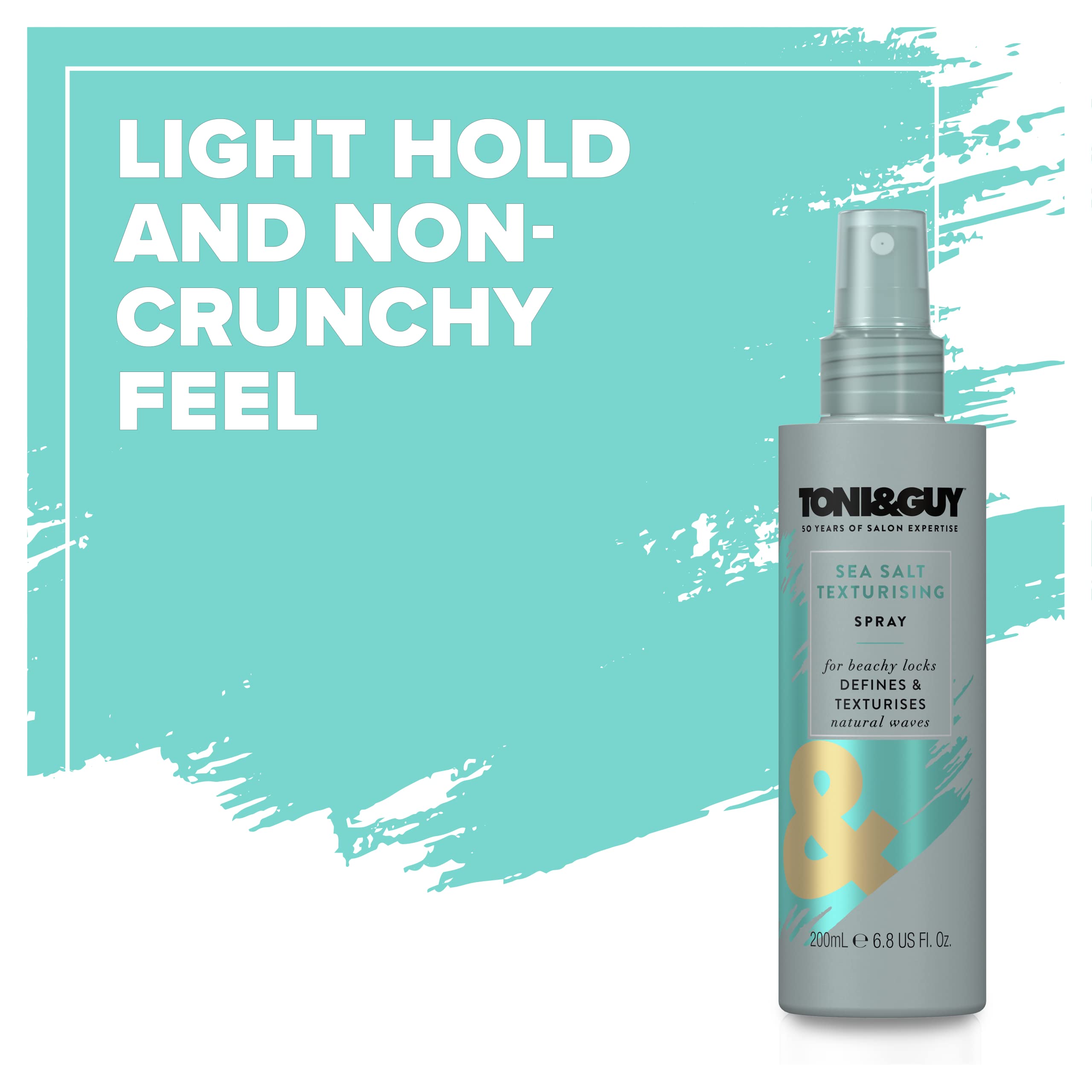 TONI&GUY Casual Sea Salt Spray textured-application creates natural waves with soft hold