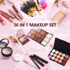 TooAemiS makeup kit full-set flatlay showing comprehensive kit for beginners and pros