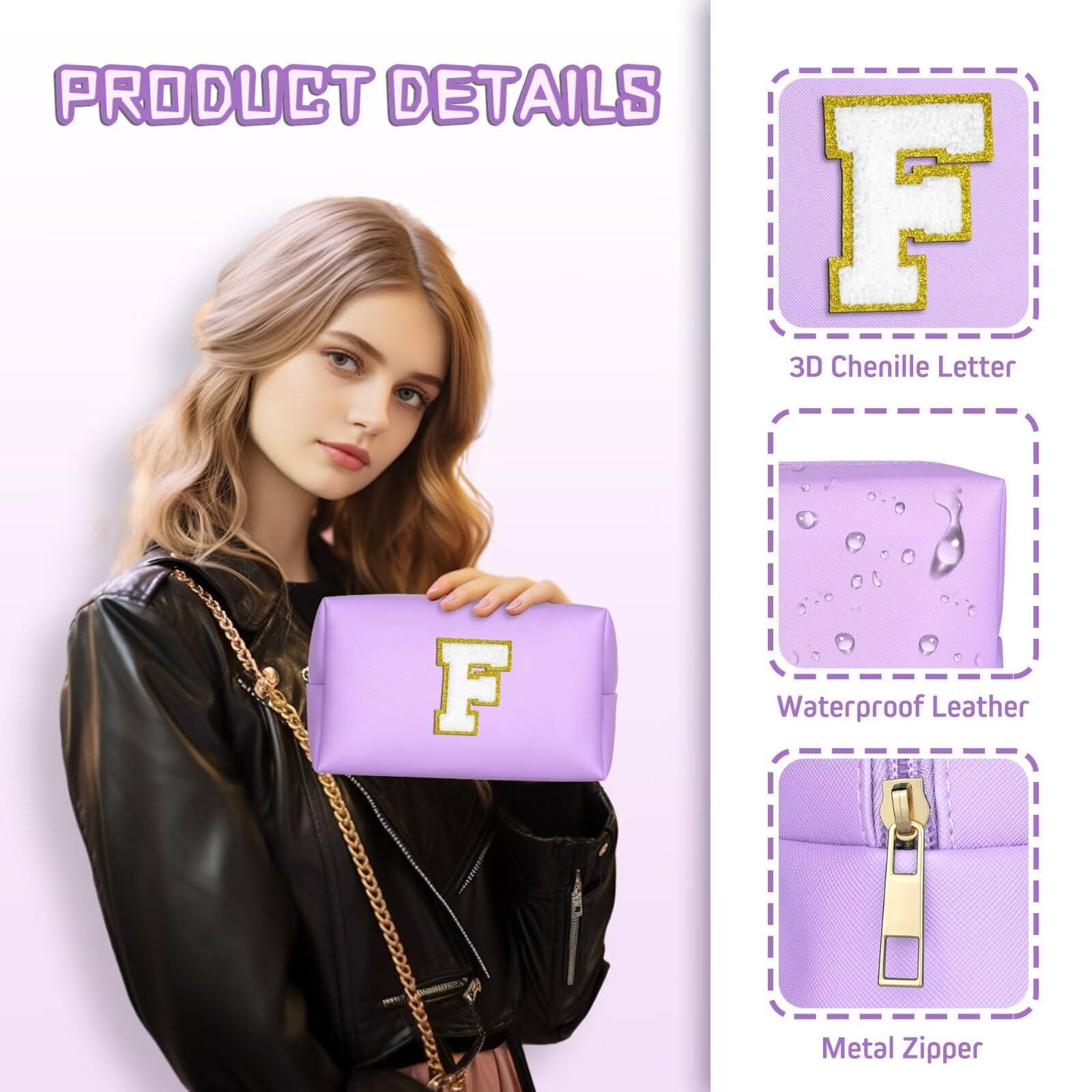 TOPEAST gold zipper detail for easy access on the go
