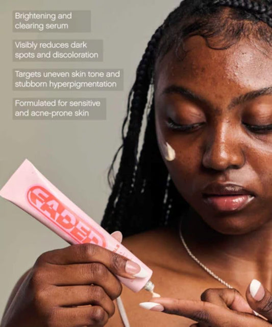 Topicals Faded serum being applied on clean skin for even tone