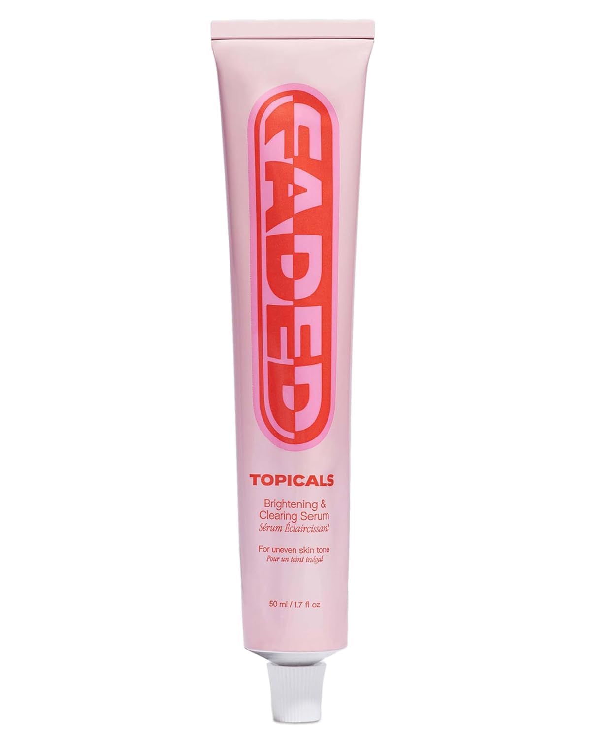 Topicals Faded serum bottle close-up for daily brightening