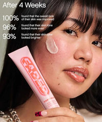 Topicals packaging display emphasizing vegan, dermatology-backed formula