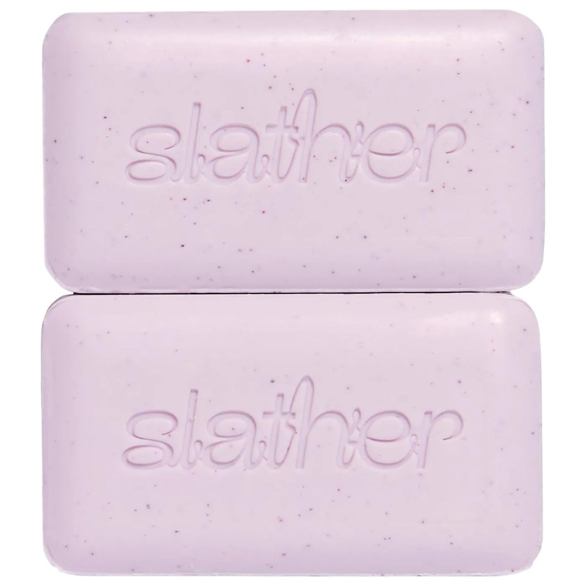Topicals Slather Exfoliating Bar 2-pack packaging shown for gentle cleansing and smooth skin prep