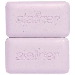 Topicals Slather Exfoliating Bar 2-pack packaging shown for gentle cleansing and smooth skin prep