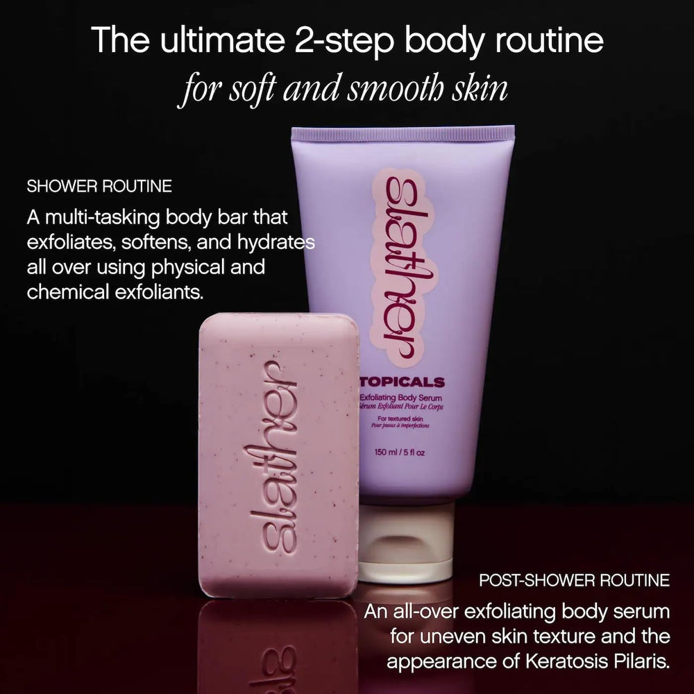 Topicals Slather Exfoliating Bar is gentle enough for sensitive skin
