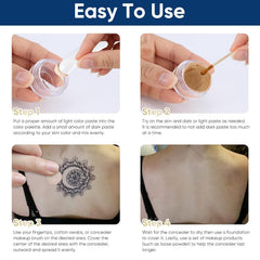 Topicy tattoo cover-up makeup application brush aids precise touch-ups