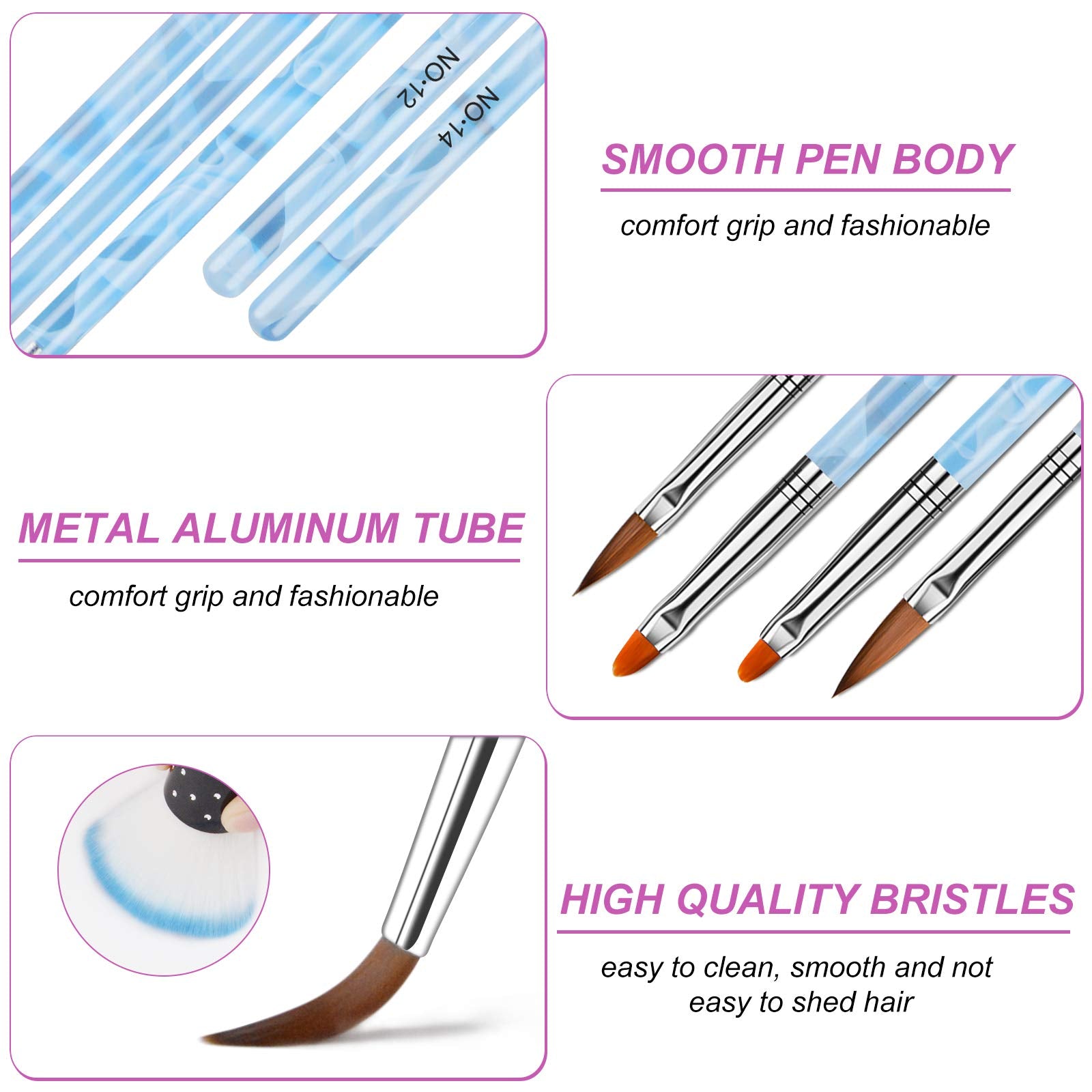 TOROKOM brushes with metal stamping for durability.