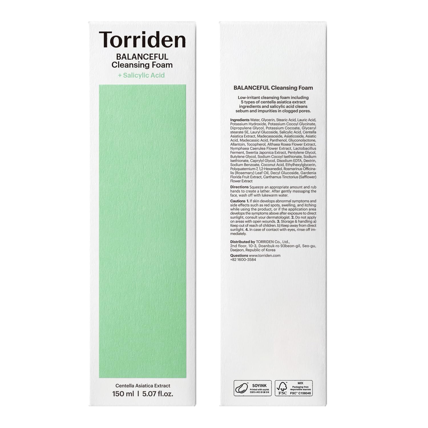 Torriden Balanceful pores refinement after cleansing may appear smoother.