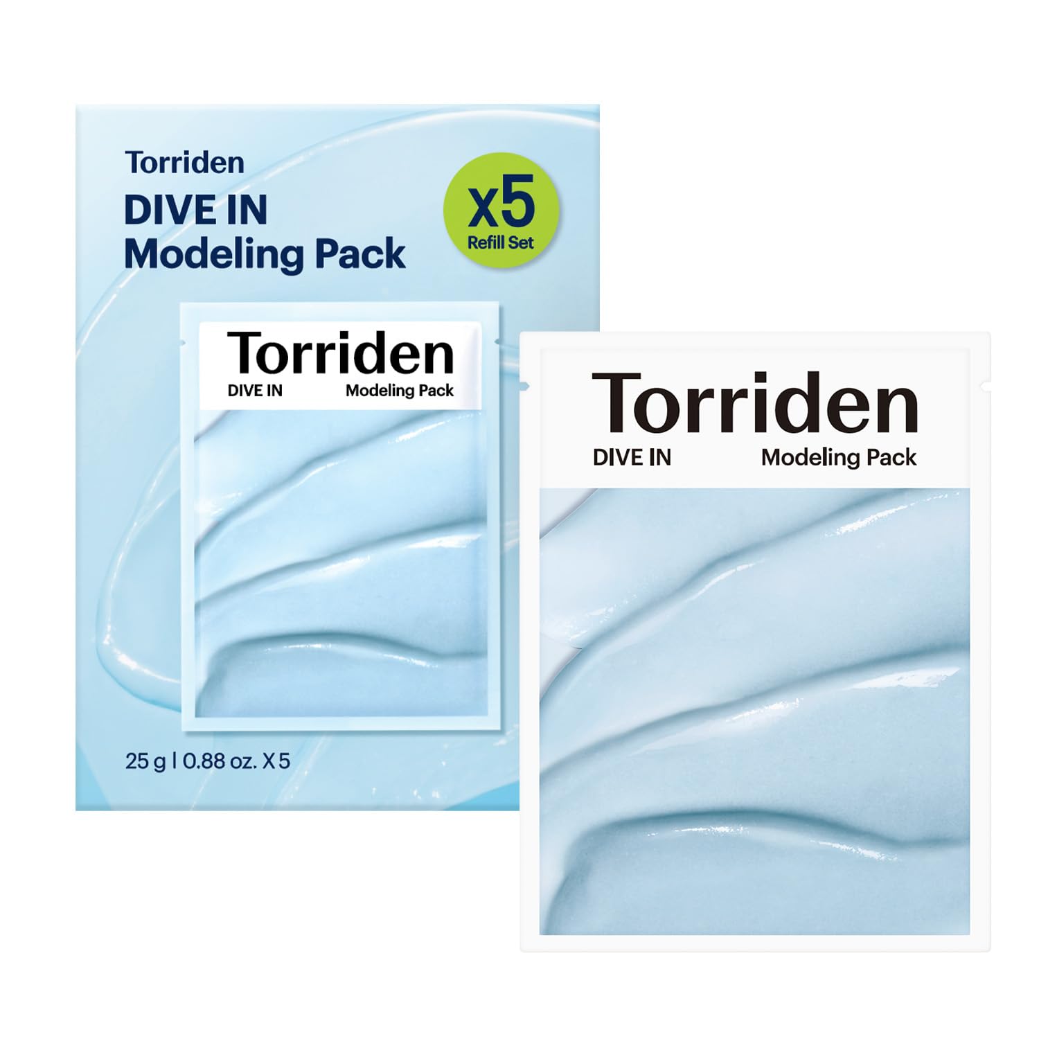 Torriden DIVE IN Modeling Mask application demo for instant hydration