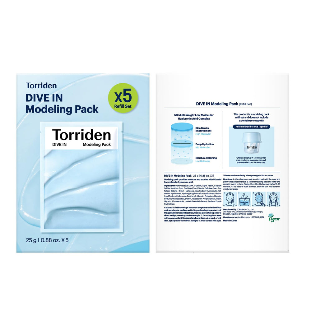 Eco-friendly packaging concept for Torriden DIVE IN Modeling Mask (container not included)
