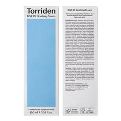 Torriden Dive In recyclable label and soy-based ink detail.