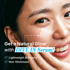Torriden DIVE IN Serum bottle close-up showing lightweight texture