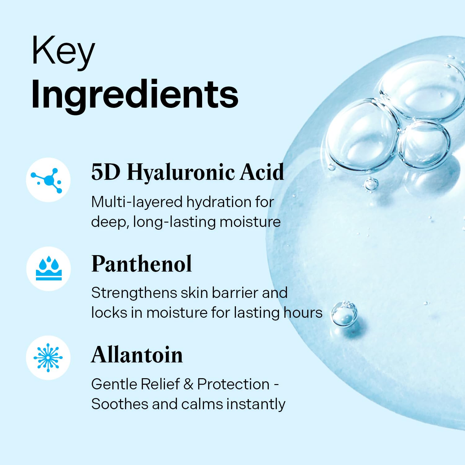 Torriden DIVE IN Serum on hand demonstrating quick absorption