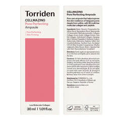 Torriden packaging labels with soy ink illustrate recyclable, earth friendly design.