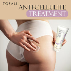Tosali Buttocks Firming Gel ingredient close-up highlighting caffeine and aloe