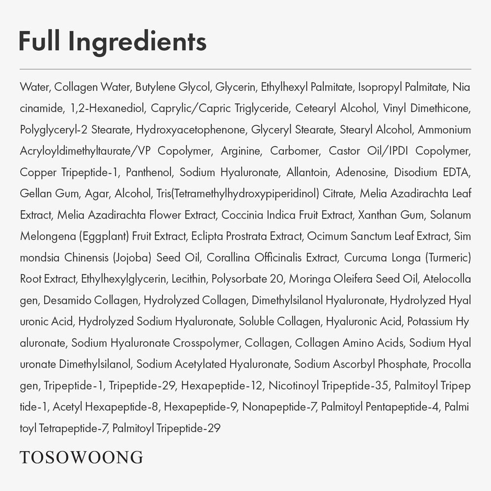 TOSOWOONG Cream on skin shows quick absorption and subtle glow.