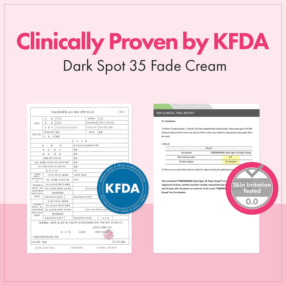TOSOWOONG Dark Spot 35 underarms application demonstrates multi-area care.