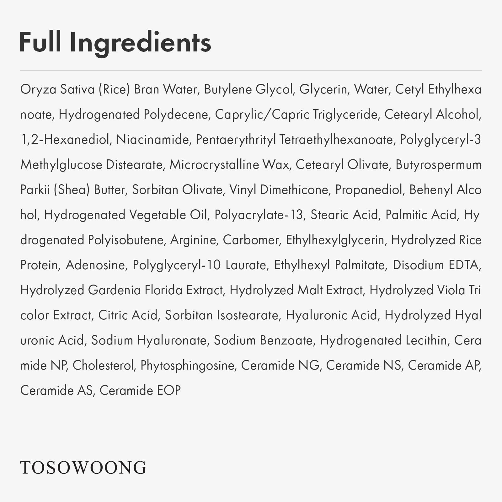 Real Glow Rice Cream absorbed quickly for a soft, non-greasy finish by TOSOWOONG.