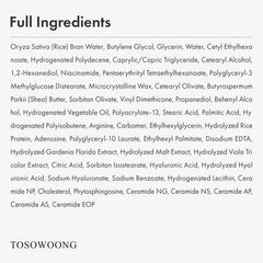 Real Glow Rice Cream absorbed quickly for a soft, non-greasy finish by TOSOWOONG.