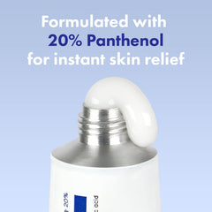 TOSOWOONG Panthenol 20 Barrier Cream application showing smooth, soothing skin benefits.