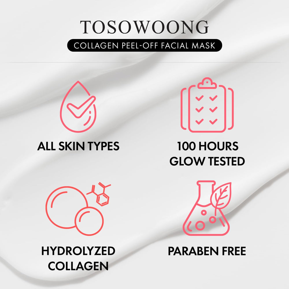 TOSOWOONG Real Collagen Silicone Brush assisting even application.