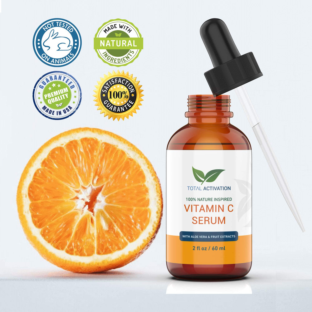 Total Activation Vitamin C Serum packaging with clear labeling