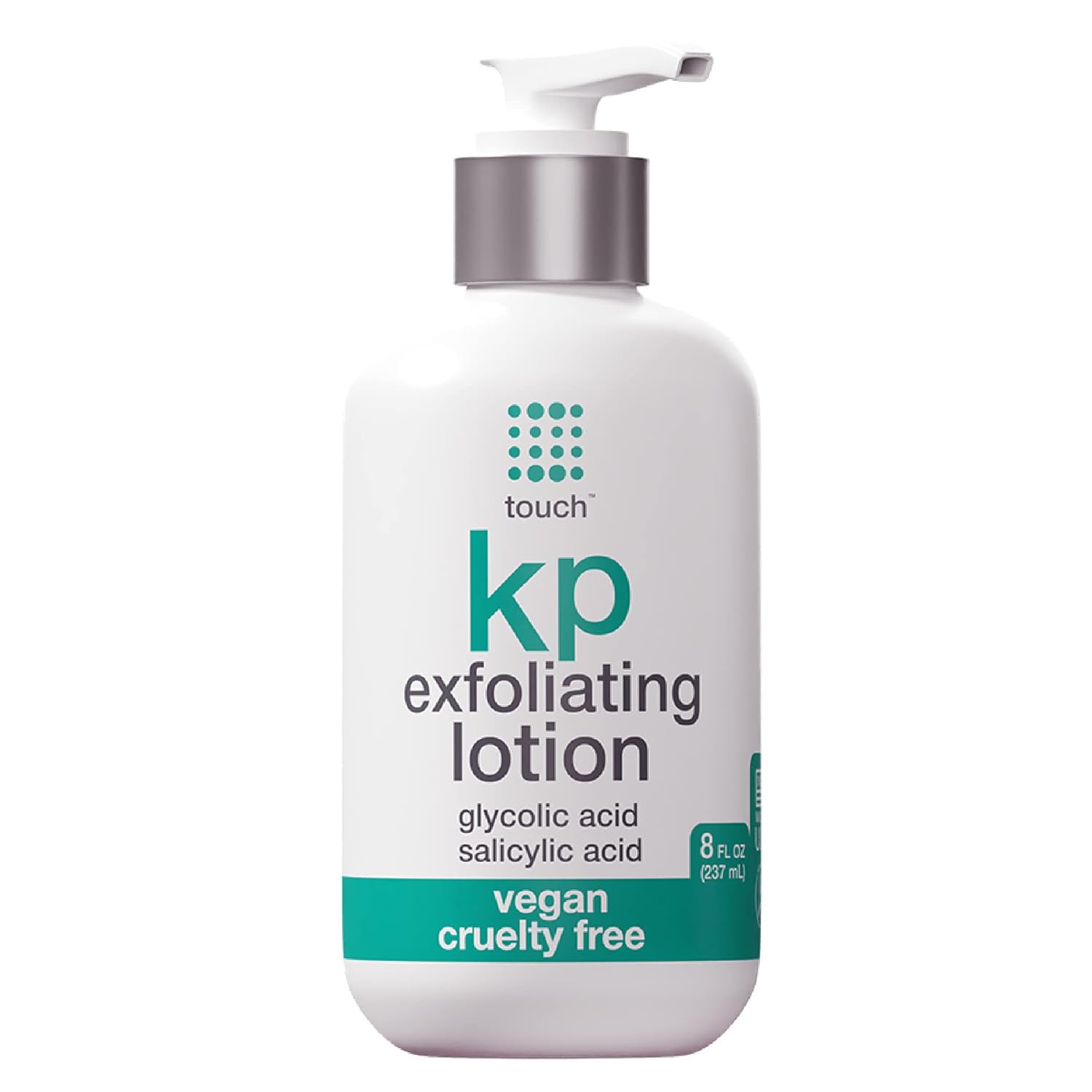 TOUCH Glycolic Acid Lotion bottle ready for KP exfoliation and hydration.