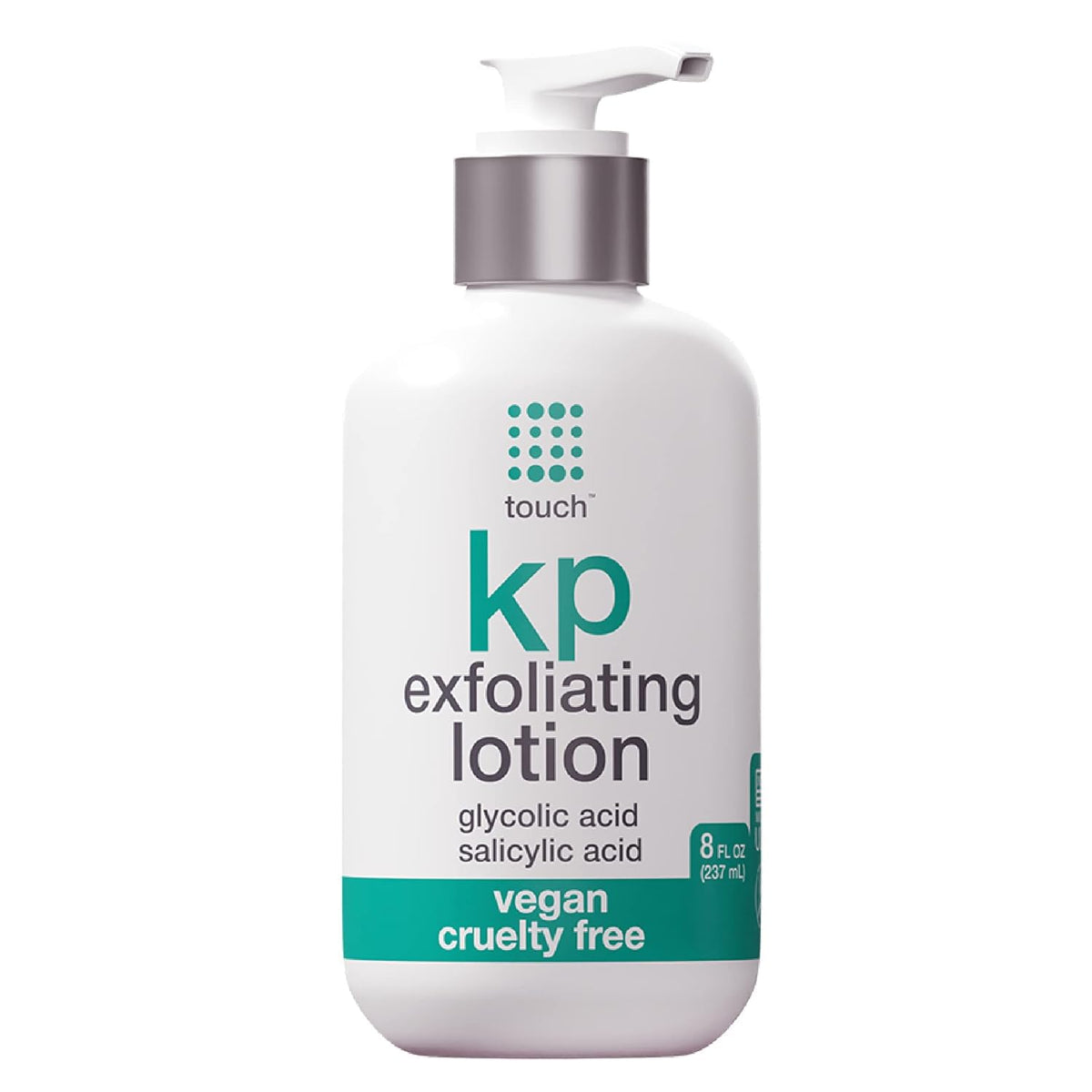 TOUCH Glycolic Acid Lotion bottle ready for KP exfoliation and hydration.