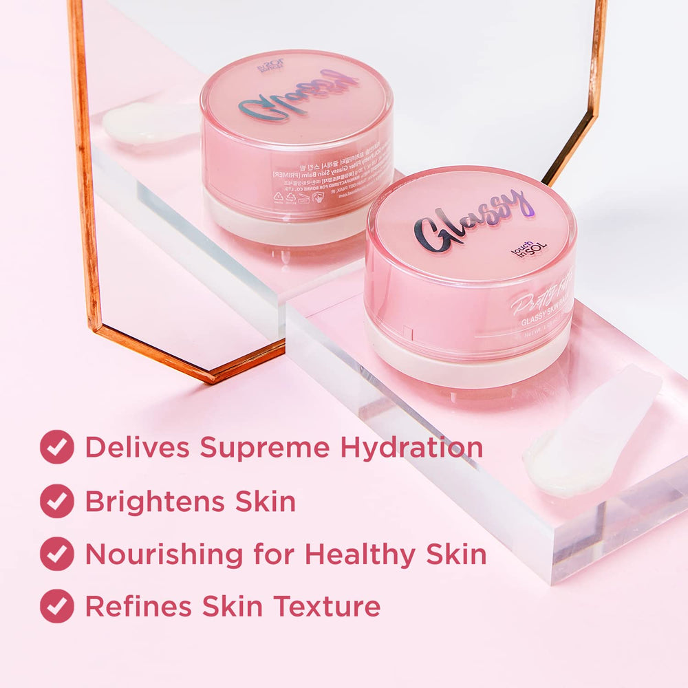 Damask Rose Water ingredient in Touch in Sol Pretty Filter Balm for refreshing prep.