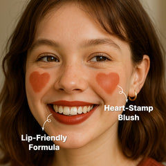 Touch in Sol In My Heart Stick Blush buildable color application