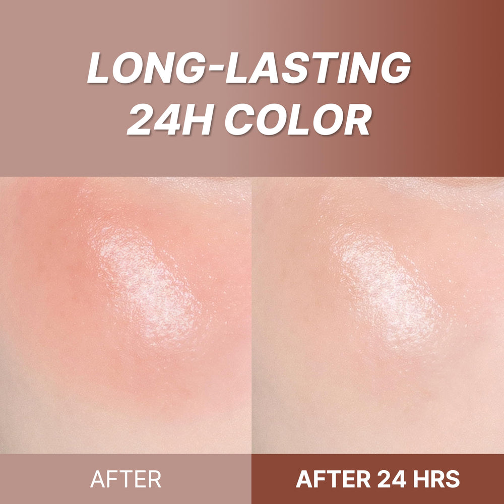 Touch in Sol In My Heart Stick Blush used as cheek shading