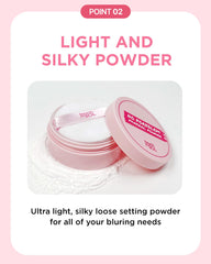 Touch in Sol No Poreblem powder with matte finish on skin for long wear