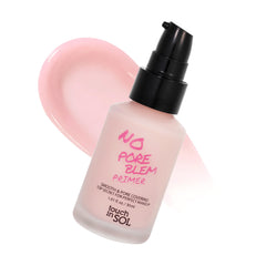 Touch in Sol No Poreblem Primer pore-minimization closeup improves skin texture