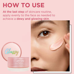 Radiant glow from Touch in Sol Pretty Filter Balm beneath makeup.