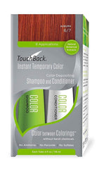 TouchBack Auburn Color Shampoo bottle displaying vibrant color refresh for hair.