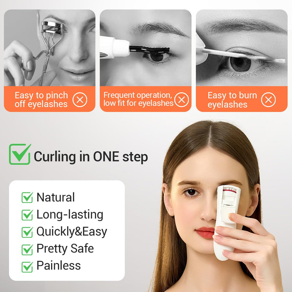 TOUCHBeauty heated eyelash curler silicone pad provides safe, comfortable curling