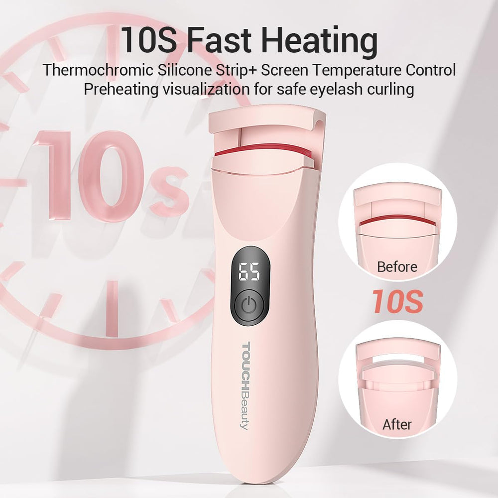 TOUCHBeauty safe silicone pad provides comfortable, gentle curling.