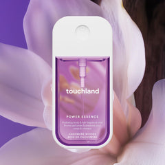 Touchland Cashmere Woods mist micro-mist spray demonstrates quick, light refresh