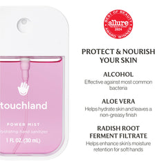 Touchland Fruity Crush travel-size bundle in compact packaging