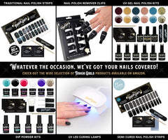 TOUGH GIRLS strips remove with nail polish remover for convenient removal